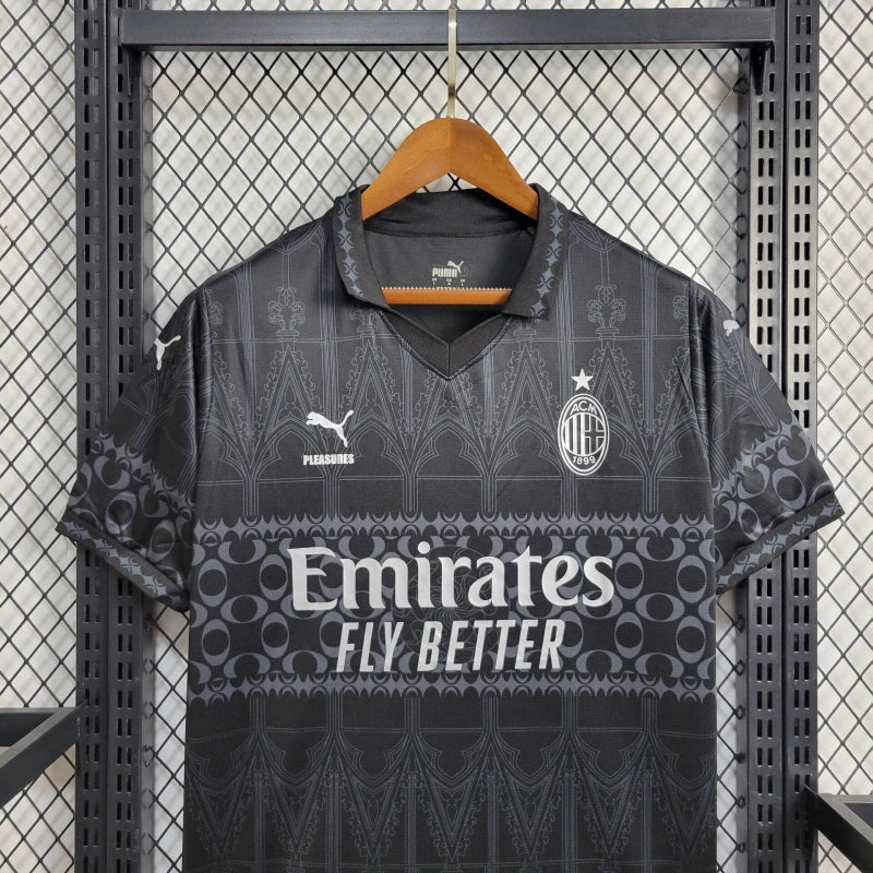Camisa Milan Co Brand Pleasures Preta - 2024/25 - Torcedor