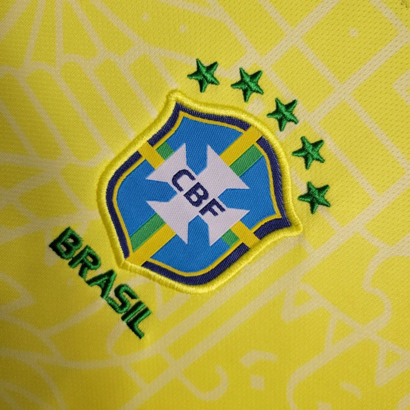 Conjunto Infantil Brasil I Amarelo - 2024/25