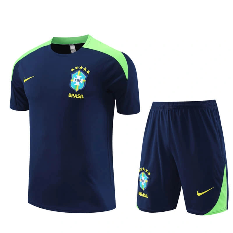 Conjunto Camisa e Shorts Brasil Treino I - 2024/25