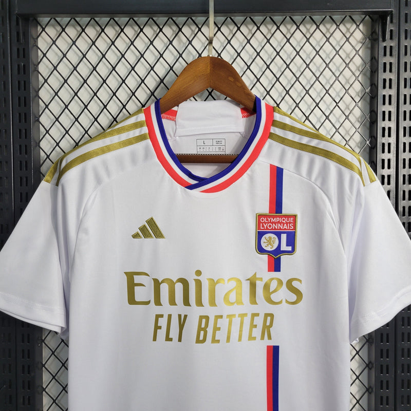 Camisa do Lyon 2023/24 Branco e Dourado - Torcedor