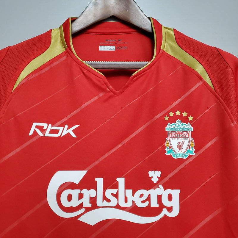 Camisa Retrô Liverpool 2005/06 Home - ResPeita Sports