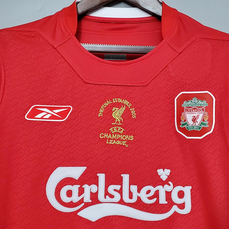 Camisa Retrô Liverpool 2005/05 Home Champions League Edition - ResPeita Sports