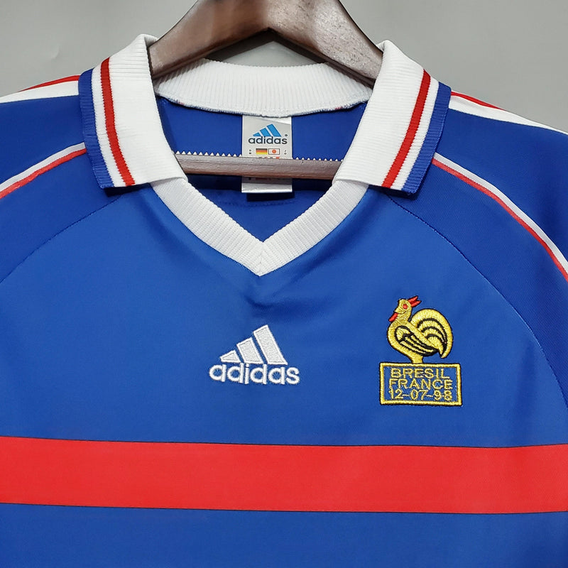 Camisa Retrô Seleção França 1998/98 Home - ResPeita Sports