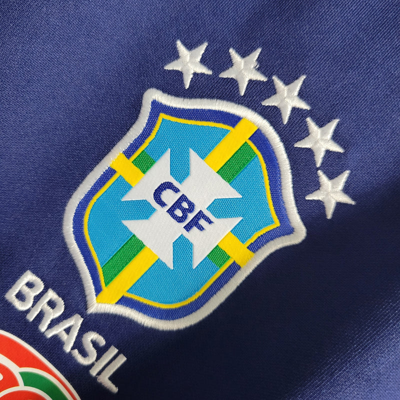 Camisa Seleção do Brasil 2022/23 Polo Azul Royal - Torcedor